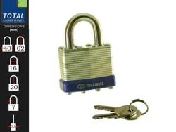 Tri-Circle Laminated Padlock