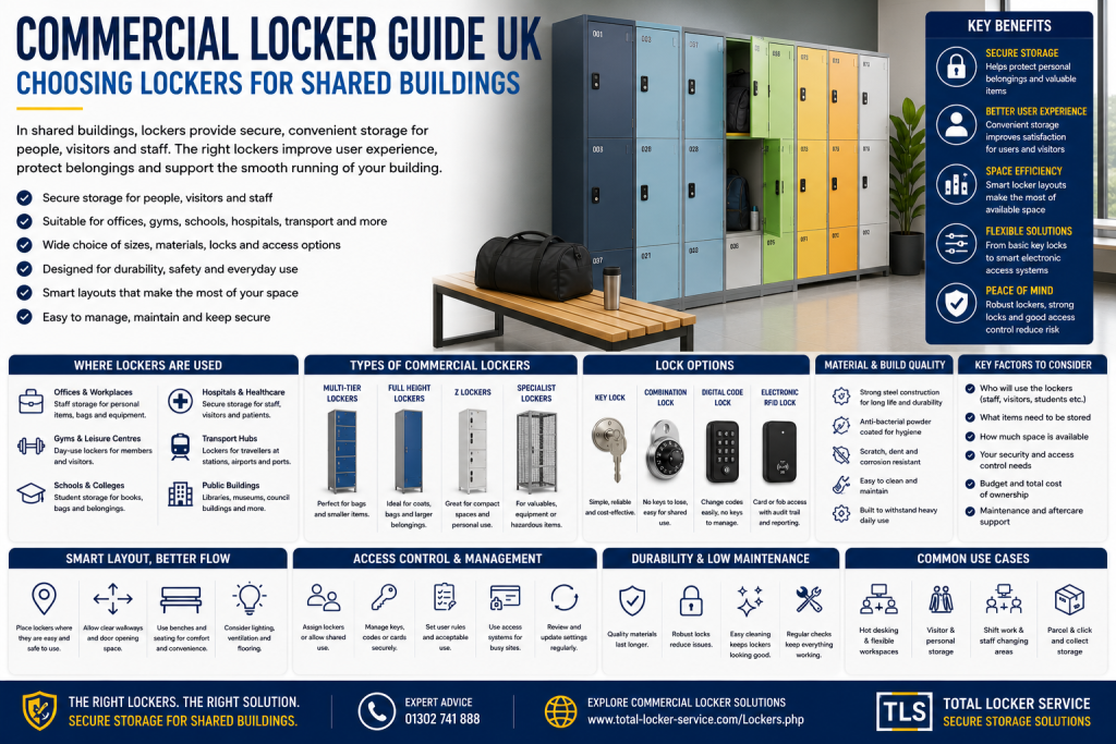 Commercial Locker Guide UK | Shared Building Lockers