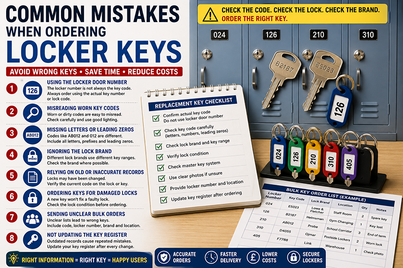 Common Mistakes When Ordering Locker Keys