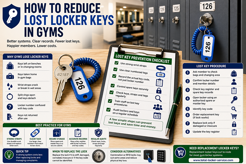 How to Reduce Lost Locker Keys in Gyms