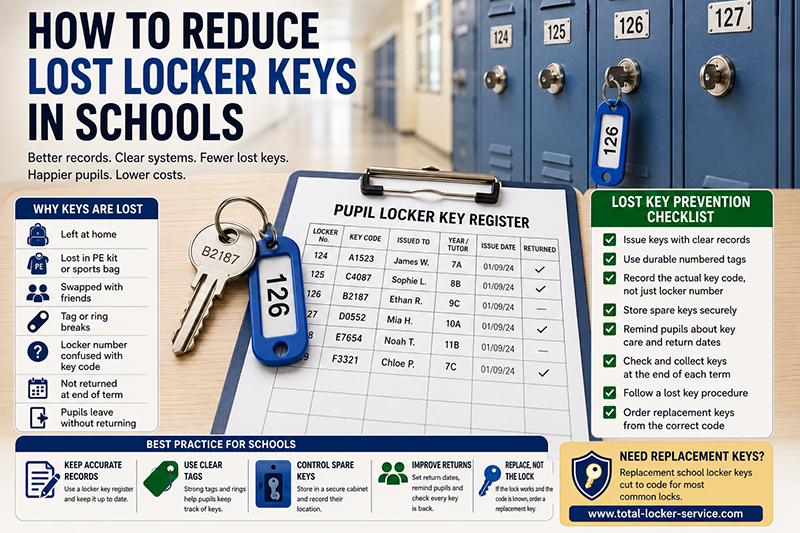 How to Reduce Lost Locker Keys in Schools