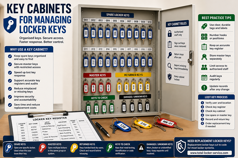 Key Cabinets for Managing Locker Keys