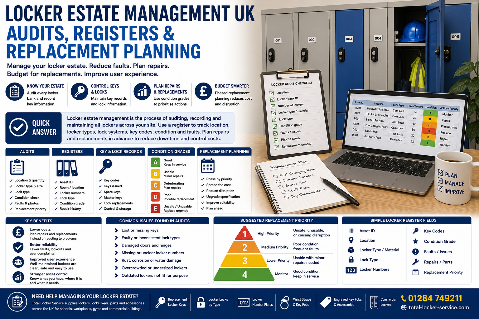 Locker Estate Management UK: Audits, Registers and Replacement Planning