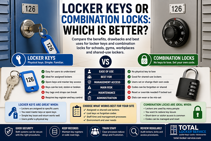 Locker Keys or Combination Locks: Which Is Better?