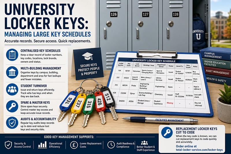 University Locker Keys: Managing Large Key Schedules